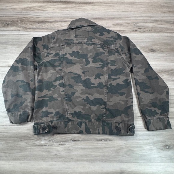 Kids Levi Strauss Camo Denim Jacket Size M Youth 10/12 - Picture 3 of 11